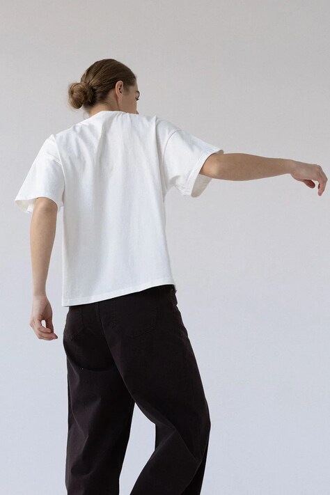 Muuv. T-shirt damski bawełniany ASLI biały