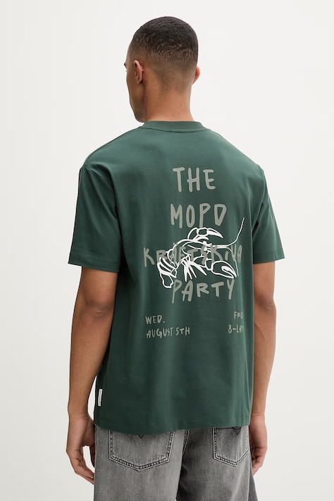 Marc O'Polo T-shirt męski bawełniany zielony 5000010157