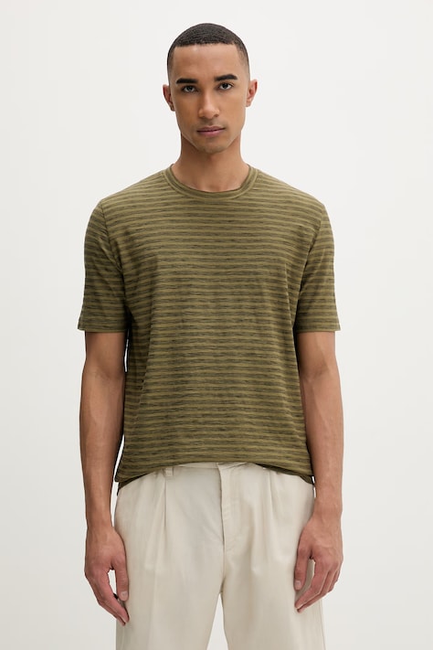 Marc O'Polo T-shirt męski bawełniany zielony 5000013968