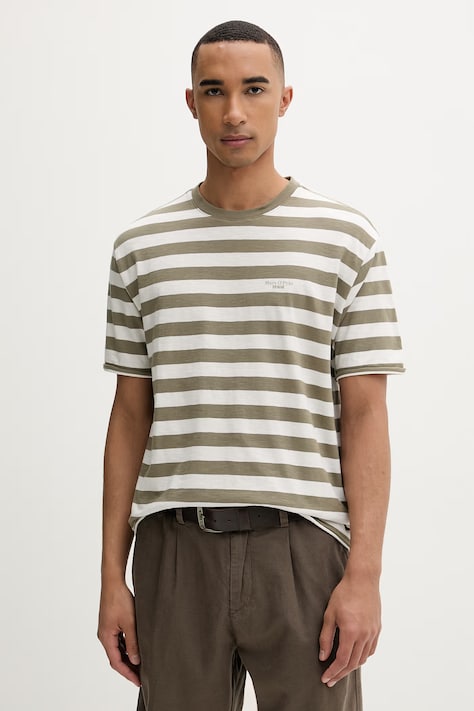 Marc O'Polo T-shirt męski bawełniany zielony 5000010782