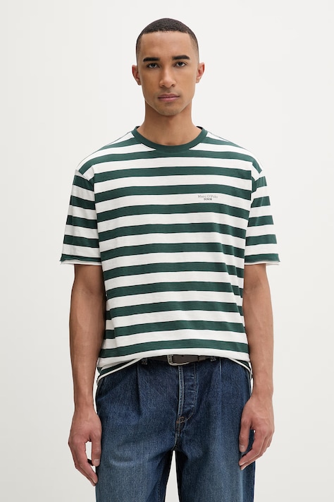 Marc O'Polo T-shirt męski bawełniany zielony 5000010782