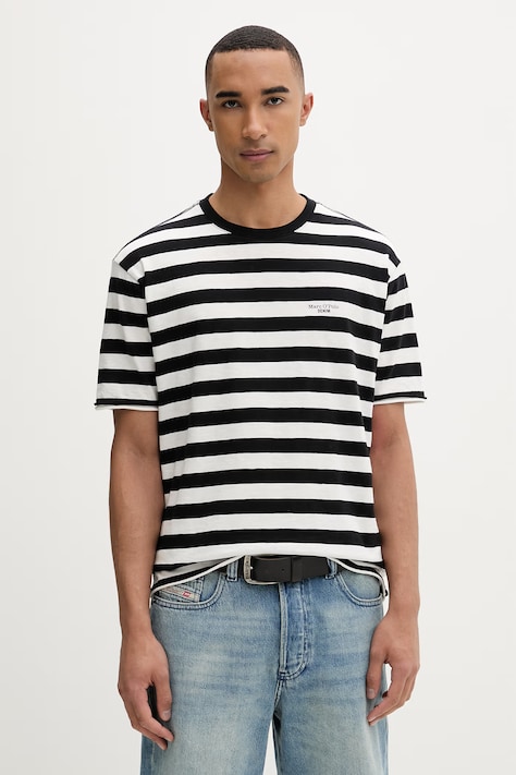 Marc O'Polo T-shirt męski bawełniany czarny 5000010782