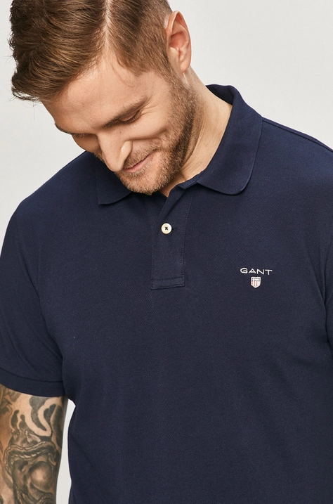 Gant Polo 2201 kolor granatowy gładki