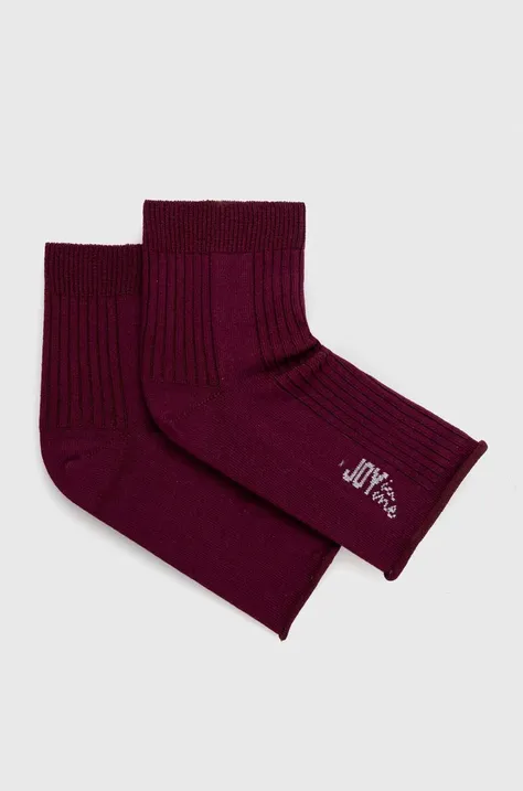 Шкарпетки для йоги Joy in me On/off The Mat колір бордовий