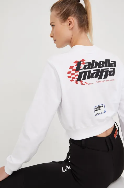 Кофта LaBellaMafia жіноча колір білий з принтом