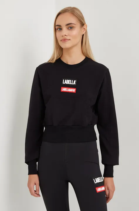 LaBellaMafia bluza damska kolor czarny z aplikacją