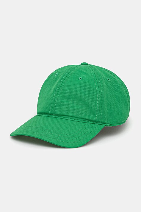 Lacoste sapca culoarea verde, neted, RK2662
