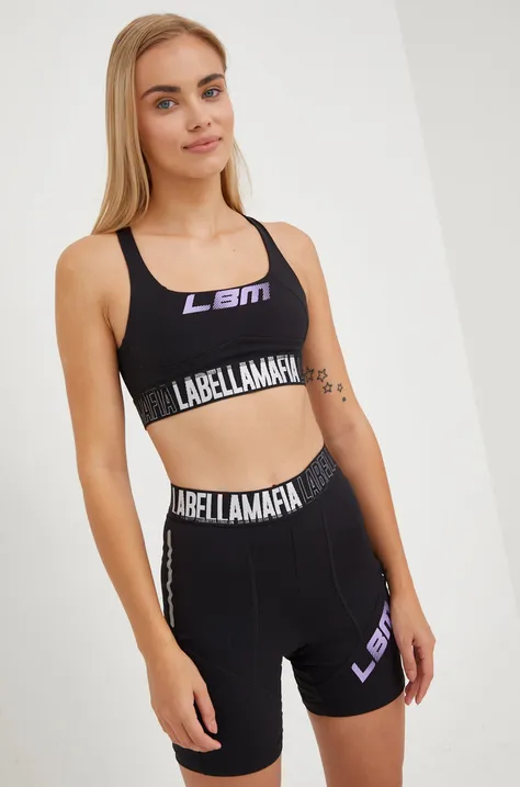 Top a tréningové šortky LaBellaMafia Cycling dámsky, čierna farba