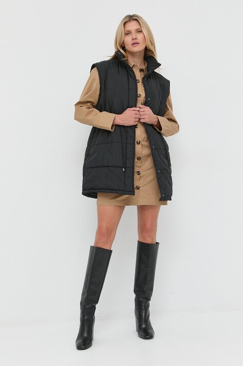 Notes du Nord bezrękawnik damski kolor czarny przejściowy