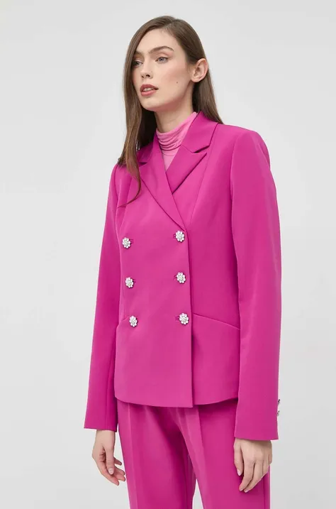 Пиджак Custommade Finja цвет розовый двубортный однотонный