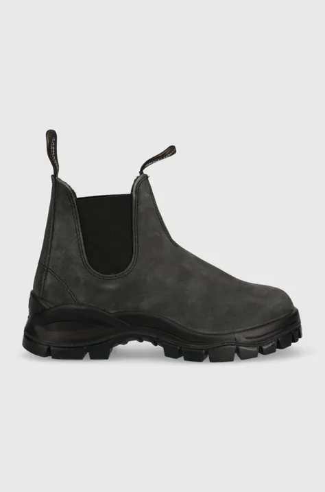 Blundstone sztyblety zamszowe 2238 damskie kolor czarny na platformie