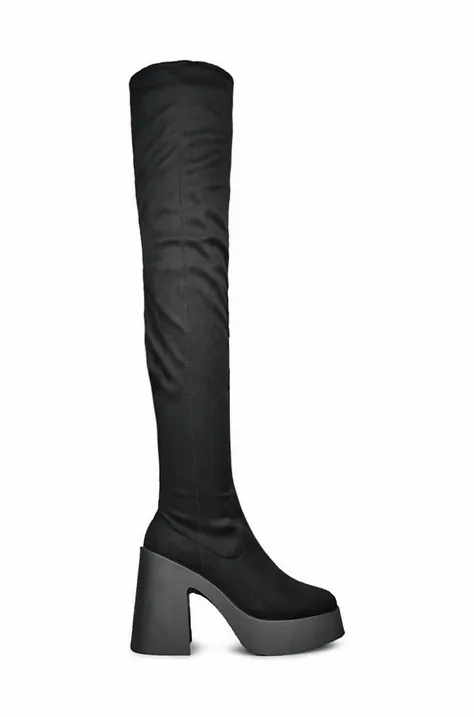 Μπότες Altercore Daphne Faux Suede , χρώμα: μαύρο