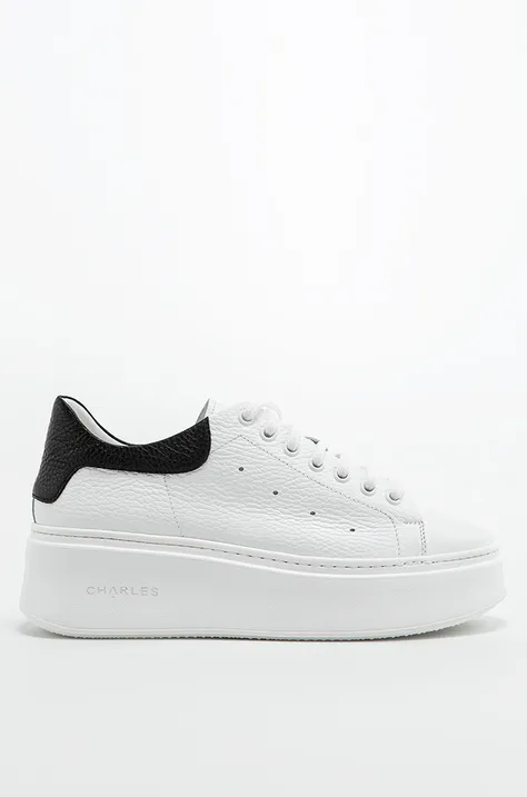 Δερμάτινα αθλητικά παπούτσια Charles Footwear χρώμα: άσπρο
