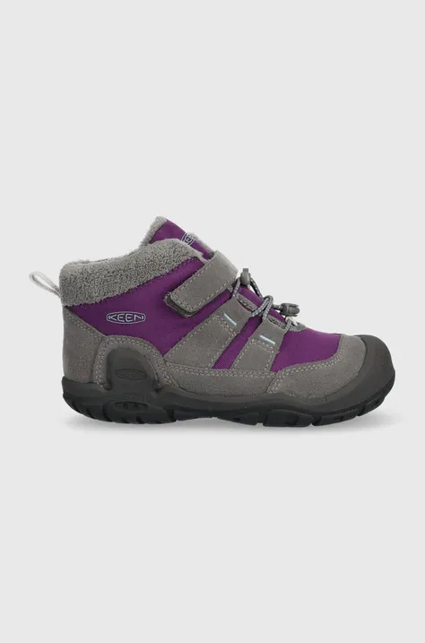 Otroški zimski škornji Keen vijolična barva