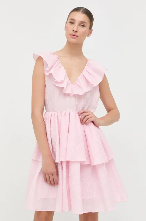 Платье Custommade цвет розовый mini расклешённое