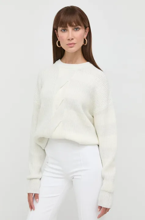 Silvian Heach sweter z domieszką wełny damski kolor beżowy