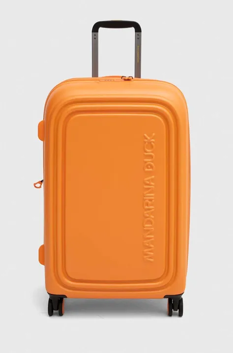 Mandarina Duck walizka LOGODUCK + kolor pomarańczowy P10SZV32