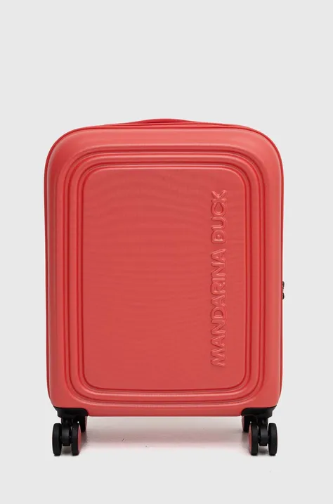 Mandarina Duck walizka LOGODUCK + kolor różowy P10SZV54