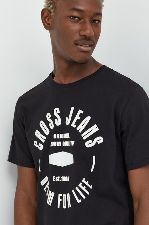 Бавовняна футболка Cross Jeans