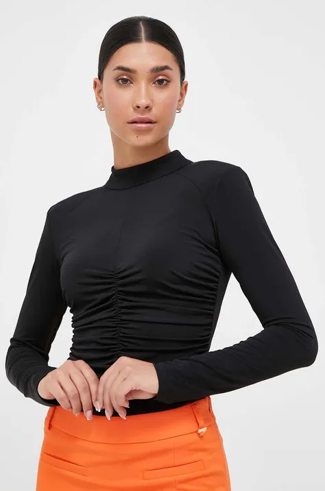 Silvian Heach bluzka damska kolor czarny gładka