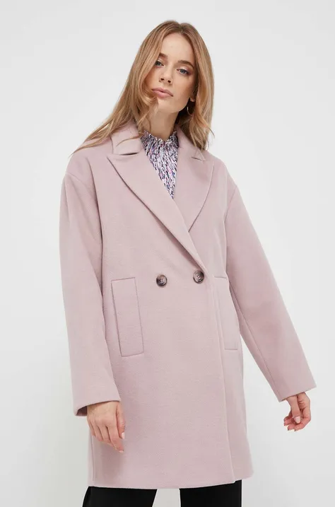 Παλτό Silvian Heach χρώμα: ροζ