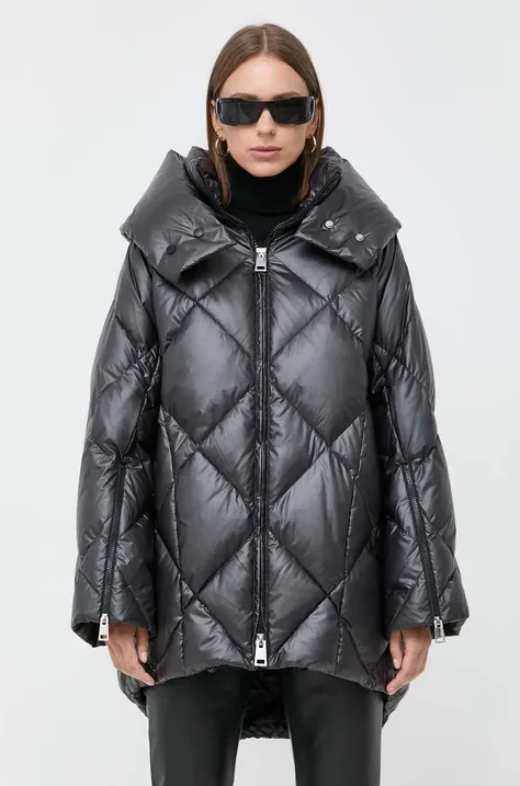 Пухова куртка Liviana Conti жіноча колір чорний зимова oversize