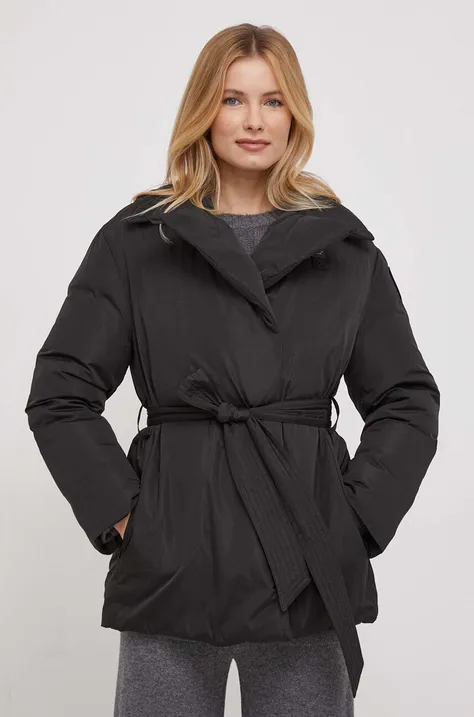 Páperová bunda Blauer dámska, čierna farba, zimná