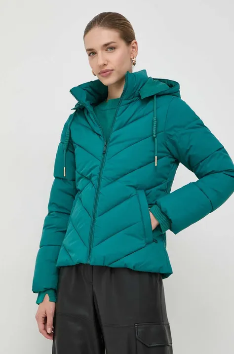 Silvian Heach kurtka damska kolor zielony zimowa