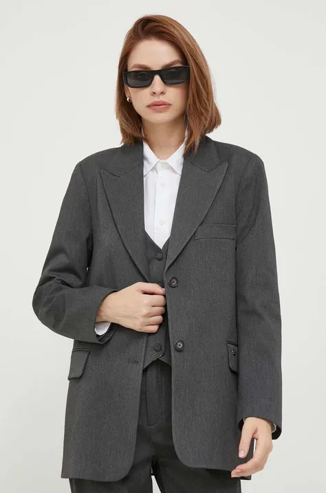 Пиджак Mos Mosh цвет серый однобортный меланж