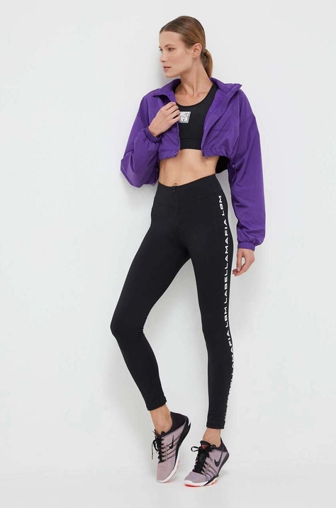 LaBellaMafia edzős legging Essentials fekete, nyomott mintás