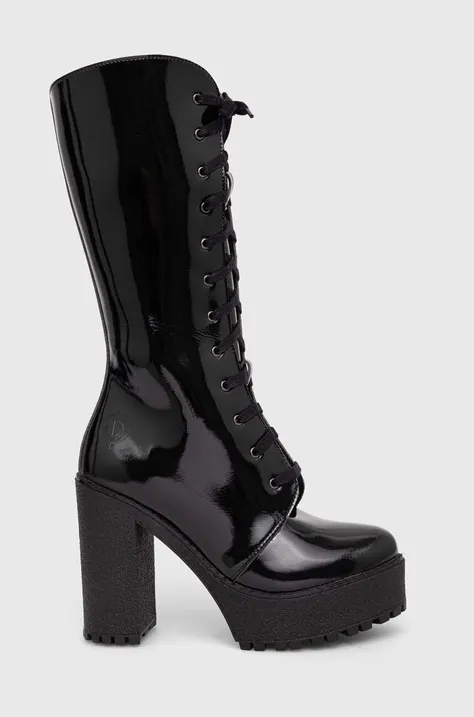Čizme Altercore Alexa za žene, boja: crna, s debelom potpeticom, Alexa.Vegan