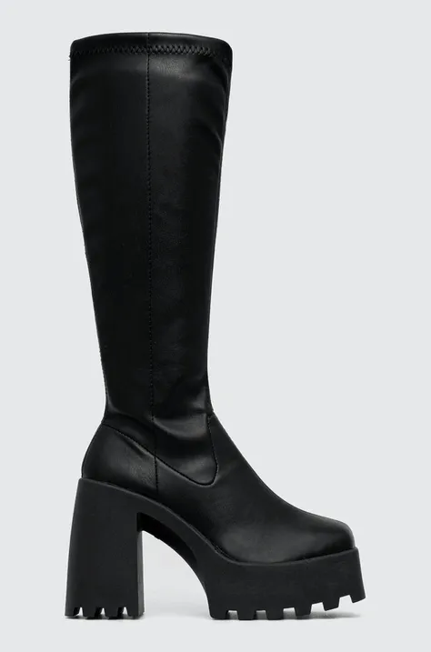 Čizme Altercore Wendell za žene, boja: crna, s debelom potpeticom, Wendell