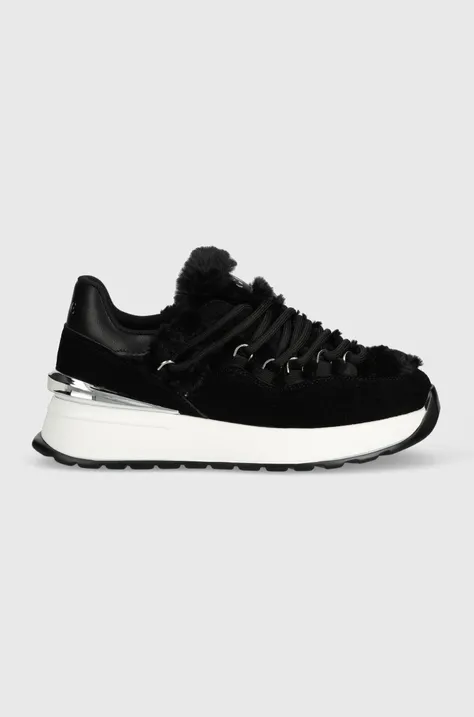 Σουέτ αθλητικά παπούτσια GOE χρώμα: μαύρο, MM2N4094.BLACK