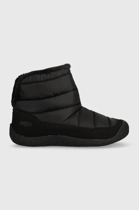 Cipele Keen Howser Fold Down za žene, boja: crna, sa srednje toplom podstavom