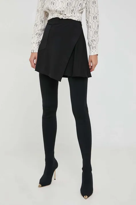 Suknja Silvian Heach boja: crna, mini, širi se prema dolje