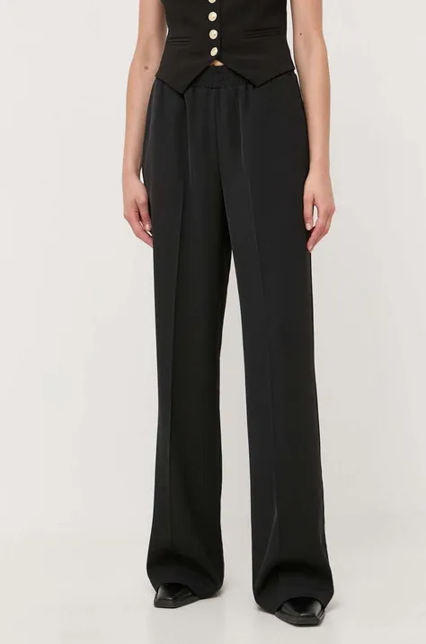 Silvian Heach spodnie damskie kolor czarny szerokie high waist