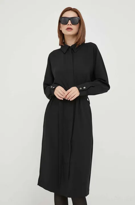 Šaty Mos Mosh čierna farba, mini, rovný strih