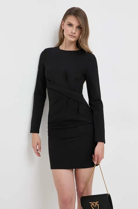 Silvian Heach sukienka kolor czarny mini prosta
