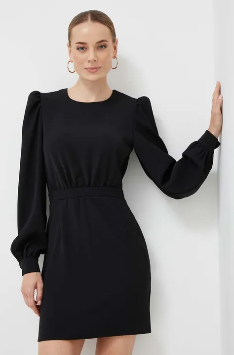 Silvian Heach sukienka kolor czarny maxi dopasowana
