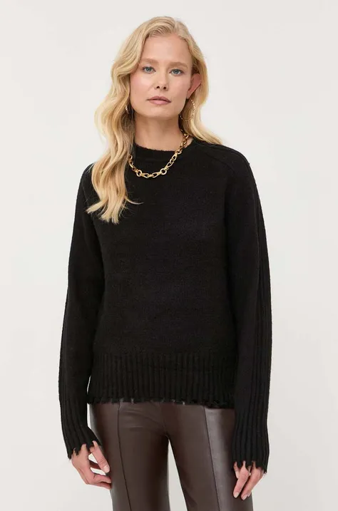 Silvian Heach sweter damski kolor czarny ciepły