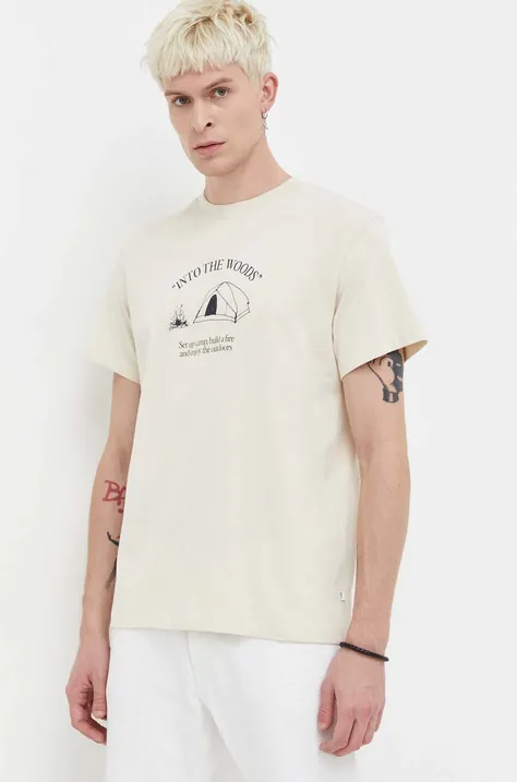 Solid t-shirt in cotone uomo