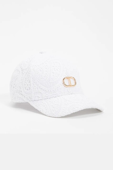 Дитяча кепка Twinset колір білий з аплікацією 251GJ5024