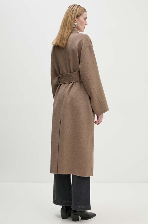Пальто Day Birger et Mikkelsen Howard - Double Faced Wool — ZW24-KPD005, бежевий — фото 3