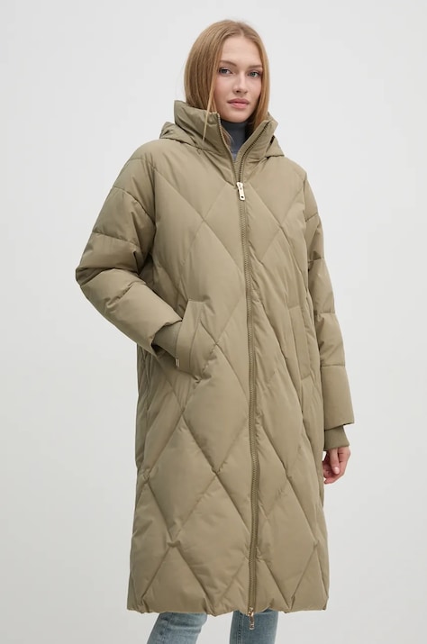 Mos Mosh geaca de puf femei, culoarea verde, de iarna, oversize, 164340
