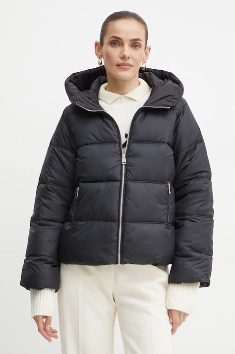 Silvian Heach geaca STEUR femei, culoarea negru, de iarna, GPA24048PI