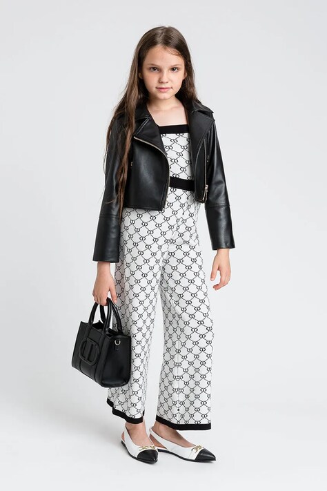 Dječja jakna Twinset boja: crna, 251GJ2561