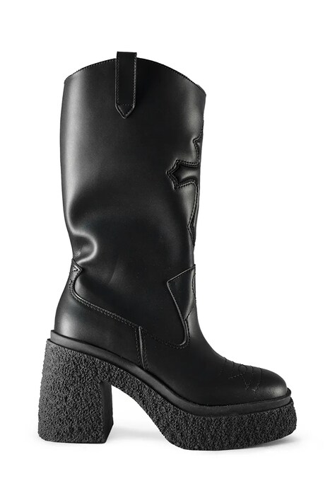 Altercore cizme Monroe femei, culoarea negru, cu toc drept, Monroe Vegan