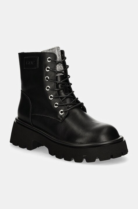 Δερμάτινα workers GOE χρώμα: μαύρο, OO2N4125 BLACK