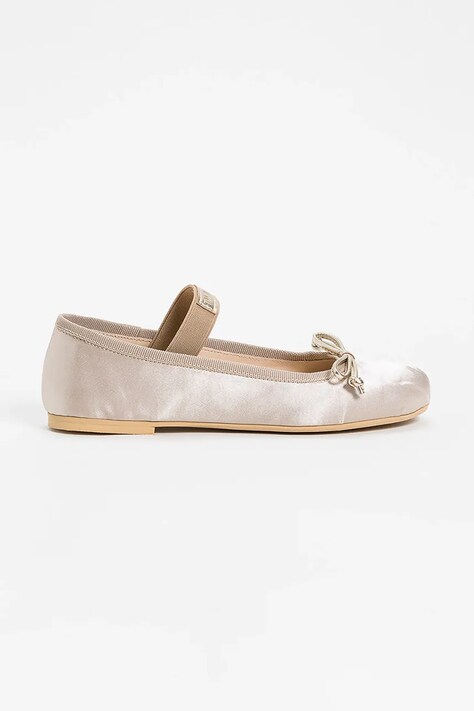 Дитячі балетки Twinset колір бежевий 251GCJ022