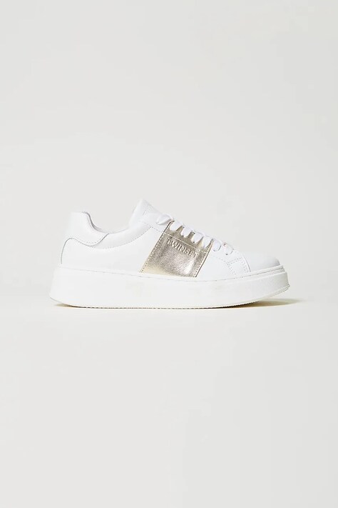 Детские кроссовки Twinset цвет белый 251GCJ012